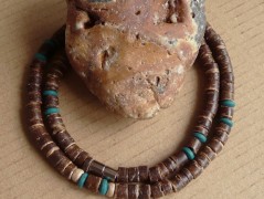 Náhrdelník s modrým achátem OCEANIA