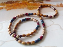 Náhrdelník s modrým achátem OCEANIA