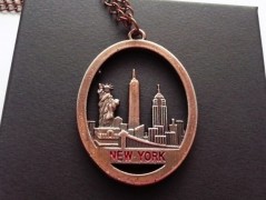 Náhrdelník s modrým achátem OCEANIA