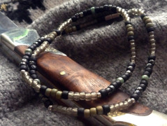 Náhrdelník s modrým achátem OCEANIA