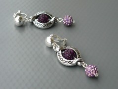 Rudý oválný přívěsek nerez řetízek