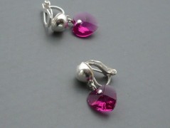 Rudý oválný přívěsek nerez řetízek