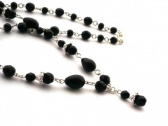 Rudý oválný přívěsek nerez řetízek