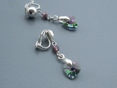 Rudý oválný přívěsek nerez řetízek