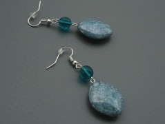 Rudý oválný přívěsek nerez řetízek