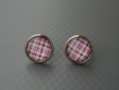 Rudý oválný přívěsek nerez řetízek