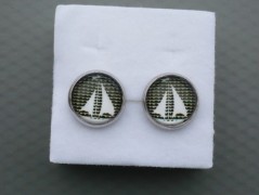 Rudý oválný přívěsek nerez řetízek