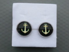 Rudý oválný přívěsek nerez řetízek