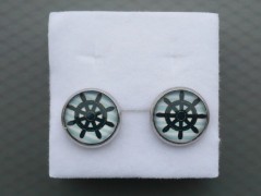 Rudý oválný přívěsek nerez řetízek