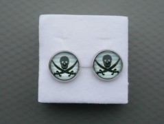 Rudý oválný přívěsek nerez řetízek