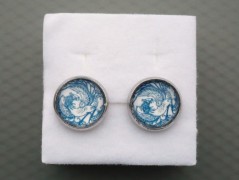 Rudý oválný přívěsek nerez řetízek