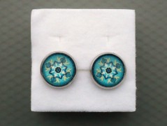 Rudý oválný přívěsek nerez řetízek