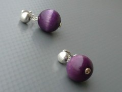 Rudý oválný přívěsek nerez řetízek