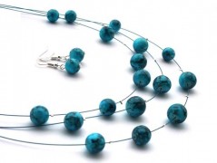 Rudý oválný přívěsek nerez řetízek