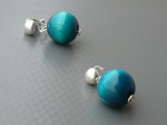 Rudý oválný přívěsek nerez řetízek