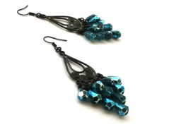 Rudý oválný přívěsek nerez řetízek