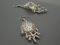 Rudý oválný přívěsek nerez řetízek