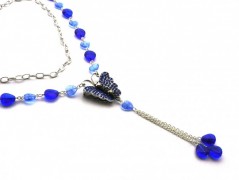 Rudý oválný přívěsek nerez řetízek