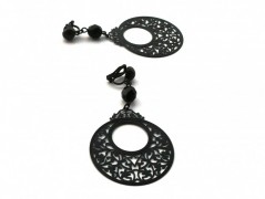 Rudý oválný přívěsek nerez řetízek