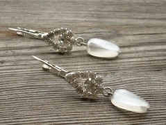 Rudý oválný přívěsek nerez řetízek