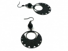 Rudý oválný přívěsek nerez řetízek