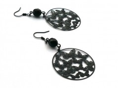 Rudý oválný přívěsek nerez řetízek