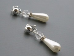 Rudý oválný přívěsek nerez řetízek