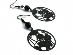 Rudý oválný přívěsek nerez řetízek