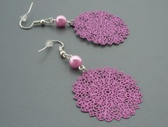 Rudý oválný přívěsek nerez řetízek