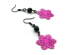 Rudý oválný přívěsek nerez řetízek