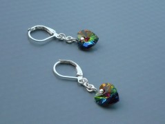 Rudý oválný přívěsek nerez řetízek