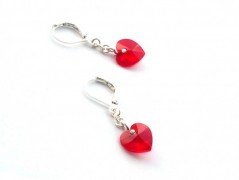 Rudý oválný přívěsek nerez řetízek