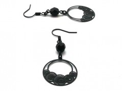 Rudý oválný přívěsek nerez řetízek