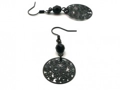 Rudý oválný přívěsek nerez řetízek