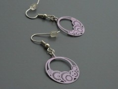 Rudý oválný přívěsek nerez řetízek