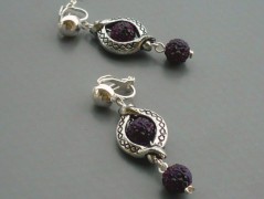 Rudý oválný přívěsek nerez řetízek