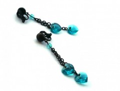 Rudý oválný přívěsek nerez řetízek