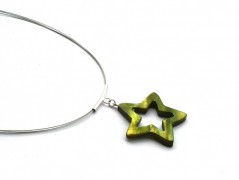 Rudý oválný přívěsek nerez řetízek