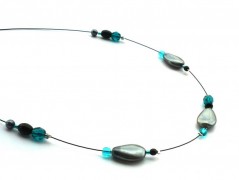 Rudý oválný přívěsek nerez řetízek