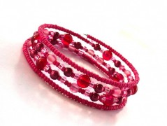 Rudý oválný přívěsek nerez řetízek