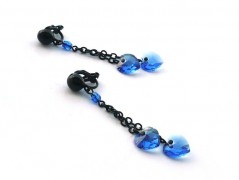 Rudý oválný přívěsek nerez řetízek