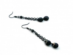 Rudý oválný přívěsek nerez řetízek