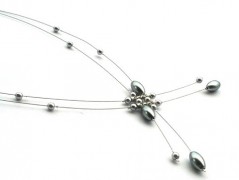 Rudý oválný přívěsek nerez řetízek