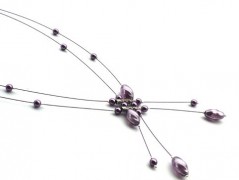 Rudý oválný přívěsek nerez řetízek