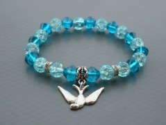 Rudý oválný přívěsek nerez řetízek