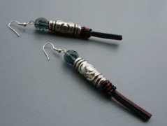 Rudý oválný přívěsek nerez řetízek