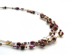 Rudý oválný přívěsek nerez řetízek