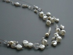 Rudý oválný přívěsek nerez řetízek