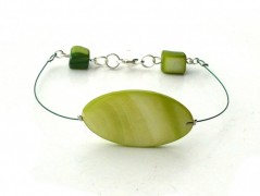 Rudý oválný přívěsek nerez řetízek