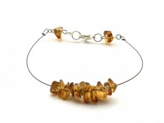 Rudý oválný přívěsek nerez řetízek